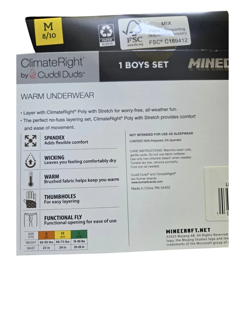 Climate Right  Character Thermal Pajama